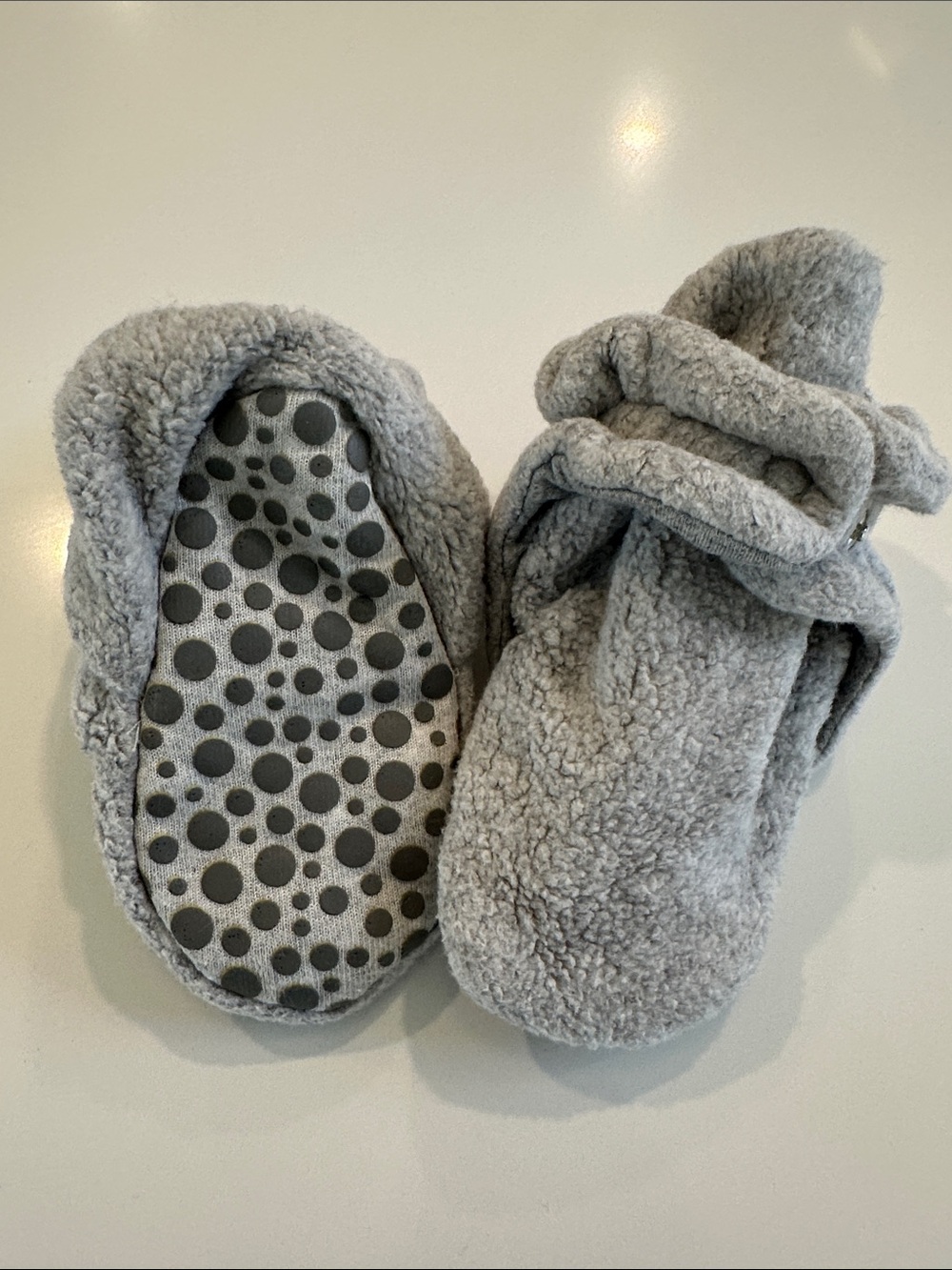 Zutano Cozie Fleece Gripper Booties